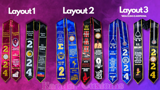 Pre-Designed Graduation Stole
